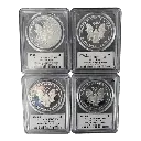 1oz - 1986/87 - American Eagles - Rare Regan signed - PCGS PR69 certified - back - group.webp