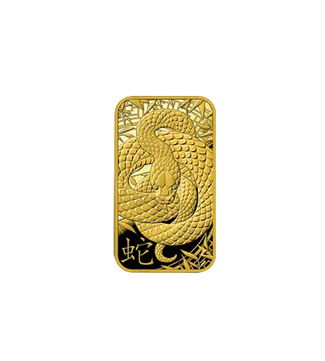 1克 蛇年限量版 9999 千足金(瑞士)鑄造金條