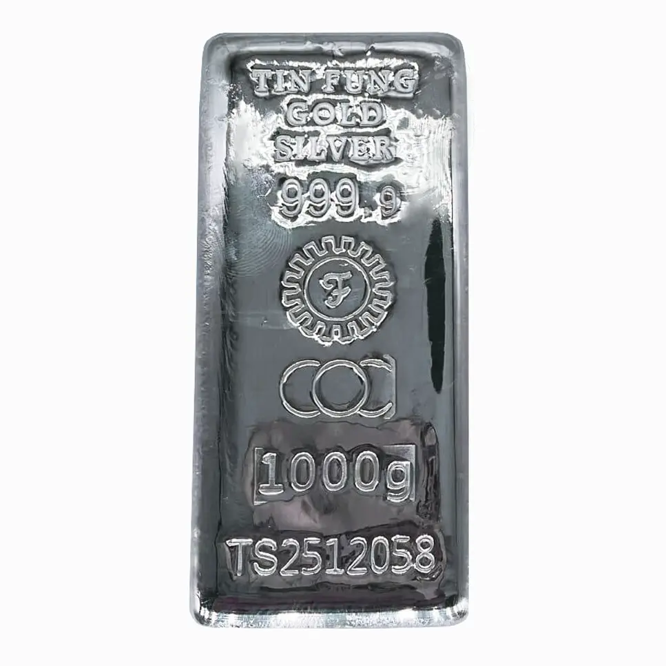 1kg - 9999 Silver- Cast Bar - TF Brand