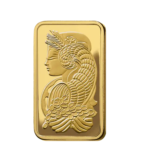 1 盎司 - PAMP - 9999 千足金 - 幸运女神 - 瑞士铸造金条