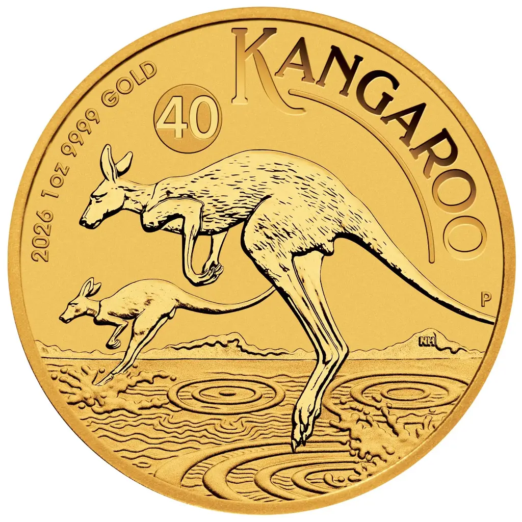 1oz - 2026 Australia Kangaroo - 9999 Gold - Perth Mint