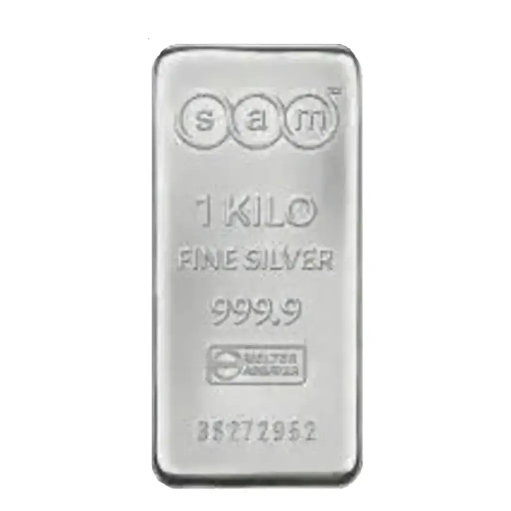 1公斤 - 9999純銀條 - SAM