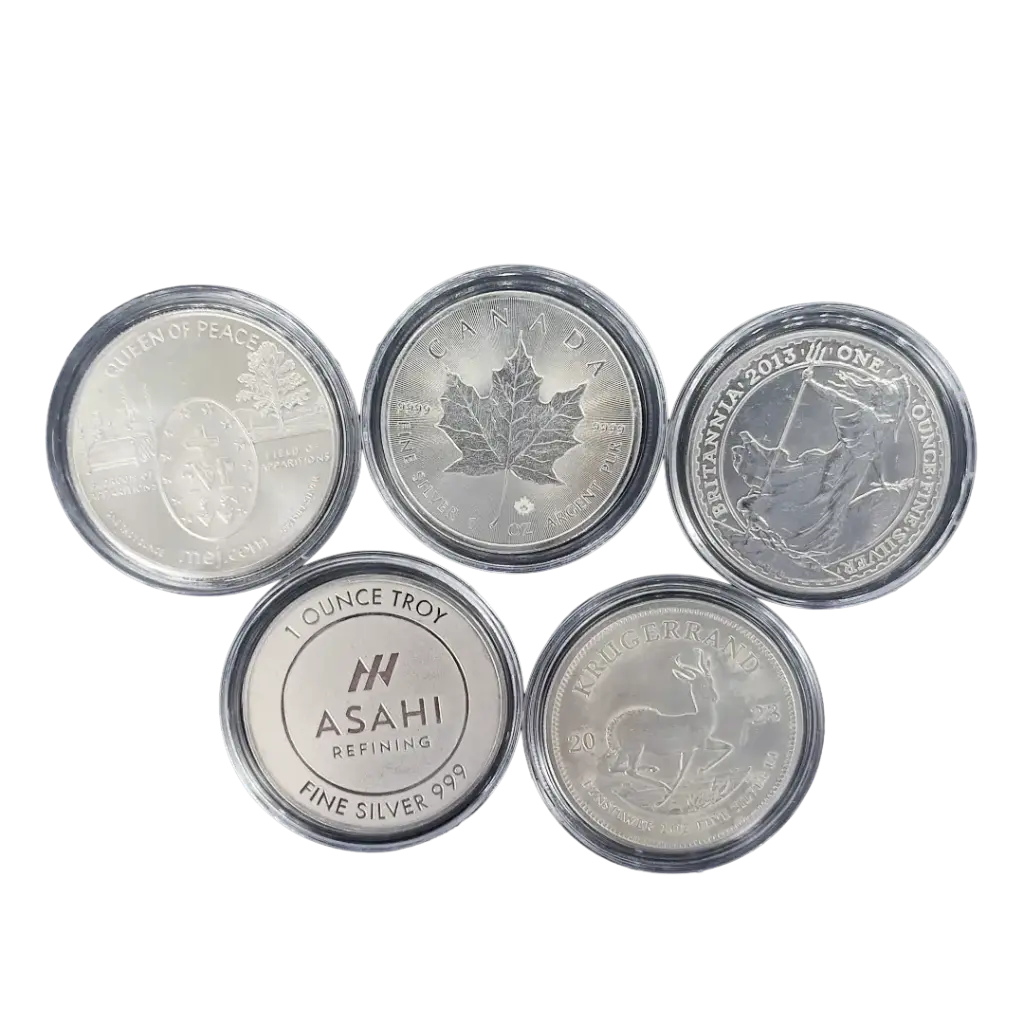世界混合银币套装 5 x 1盎司