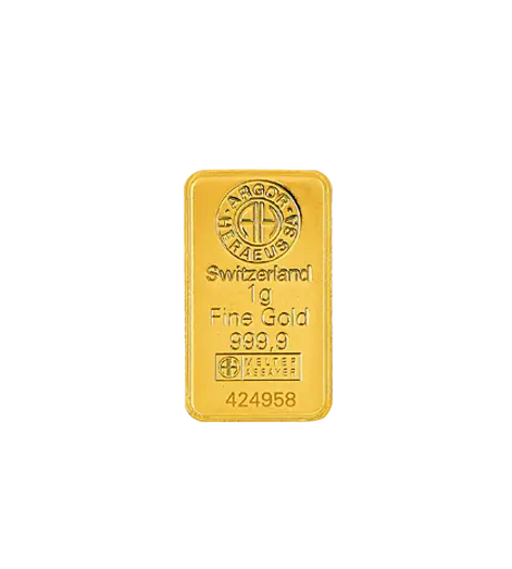 1 克 - 9999 千足金(瑞士)鑄造金條 - 幻彩鐳射 Kinebar