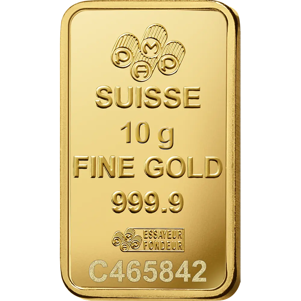 10g - PAMP - 9999 Gold - Lady Fortuna - Minted Bar