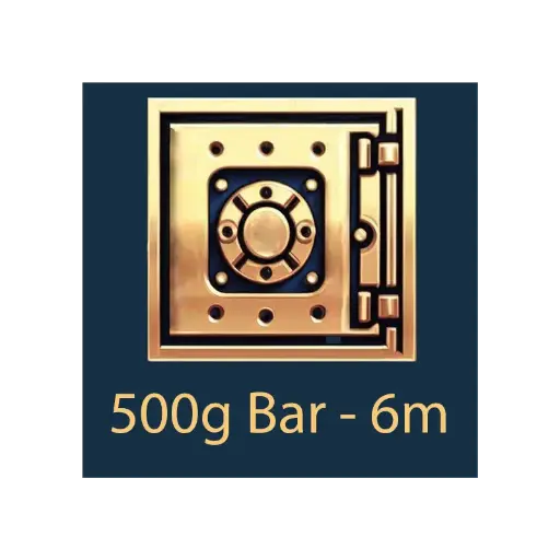 [Bar_storage_500g_6m] 500g 棒材 - 保管庫 - 6 個月