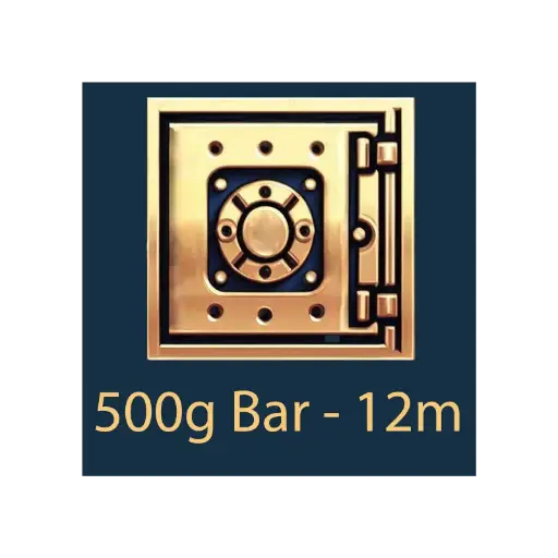 [Bar_storage_500g_12m] 500g 棒材 - 保管庫 - 12 個月
