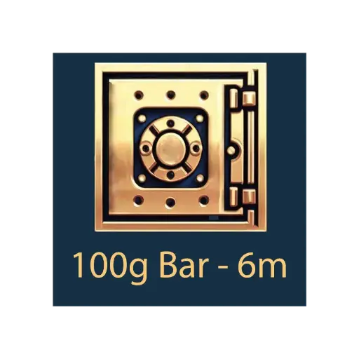 [Bar_storage_100g_6m] 100g 棒材 - 保管庫 - 6 個月