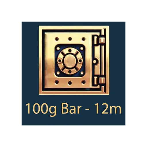 [Bar_storage_100g_12m] 100g 棒材 - 保管庫 - 12 個月