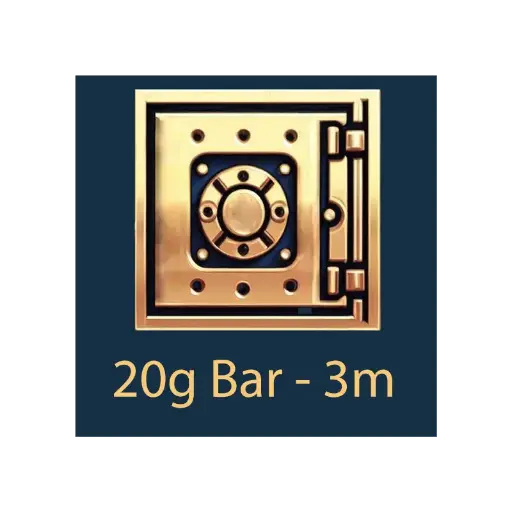 [Bar_storage_20g_3m] 20g Bar - Vault Storage - 3m