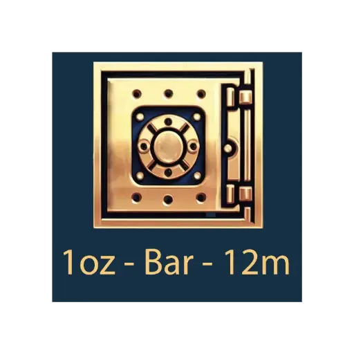 [1oz_storage_12m] 1oz Bar - Vault Storage - 12months