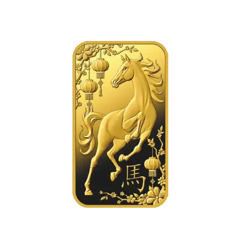 [10g_gold_Heraeus_Swiss_horse] 10克 馬年限量版 9999 千足金(瑞士)鑄造金條