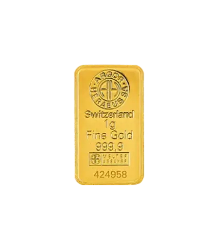 [mint_1g_eu] 1g 9999 gold - Switzerland - Minted Bar