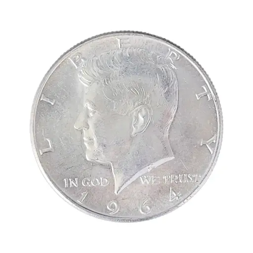 [1/2oz*19_silver_Kennedy_1964_coin] 肯尼迪半美元 - 1964年 - 19枚装（90%银）