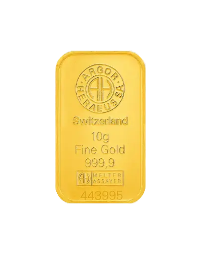 [2000_10g_gold_Heraeus_Swiss_mint_kinebar] 10g - Minted Bar - Kinebar - 2000 Lucky Year Serial (Serial: 172000) 